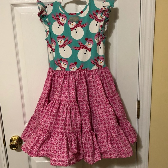 Sold! Eleanor Rose Snowman dress - Picture 3 of 5